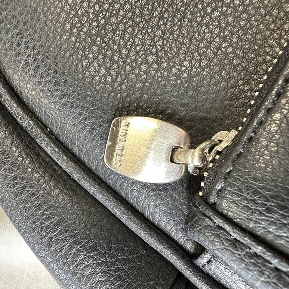 Vintage Nine West Vegan Leather Black Mini Backpack - Picture 8 of 15